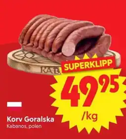 Nya Pulsen Korv Goralska erbjuda