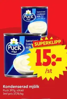 Nya Pulsen Puck Kondenserad mjölk erbjuda