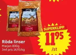 Nya Pulsen Marjan Röda linser erbjuda