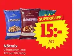 Nya Pulsen Gårdsnötter Nötmix erbjuda
