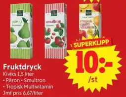 Nya Pulsen Kiviks Fruktdryck erbjuda