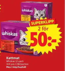 Nya Pulsen Whiskas Kattmat erbjuda