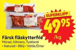 Nya Pulsen Färsk fläskytterfilé erbjuda