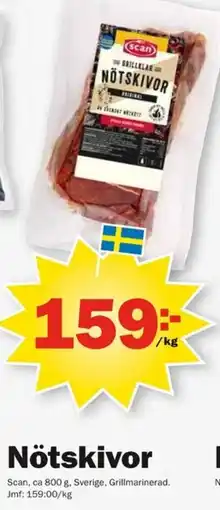 Pekås Scan Nötskivor erbjuda