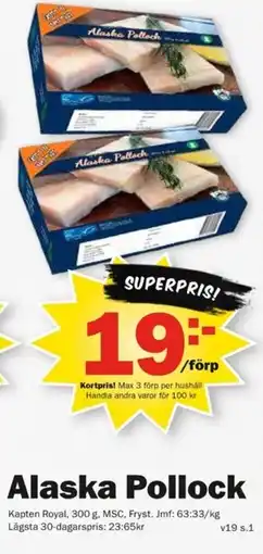 Pekås Alaska Pollock erbjuda