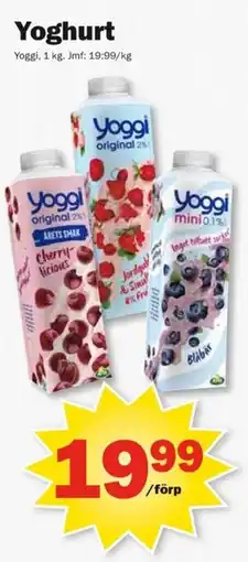 Pekås Yoggi Yoghurt erbjuda