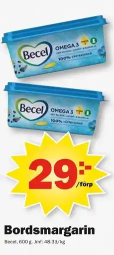 Pekås Becel Bordsmargarin erbjuda