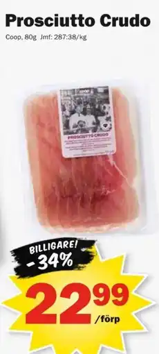 Pekås Coop Prosciutto Crudo erbjuda
