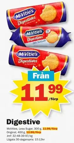 Pekås McVitie's Digestive erbjuda
