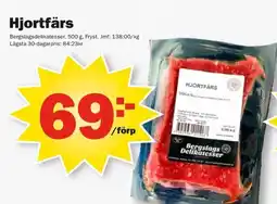 Pekås Bergslagsdelikatesser Hjortfärs erbjuda