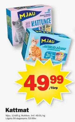 Pekås Mjau Kattmat erbjuda
