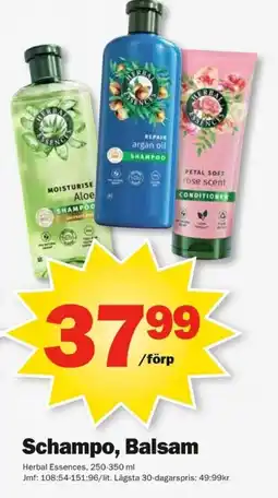 Pekås Herbal Essences Schampo, Balsam erbjuda