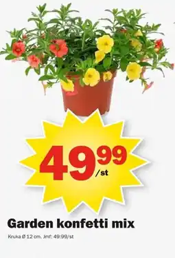 Pekås Garden konfetti mix erbjuda