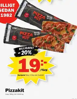 Pekås Coop Pizzakit erbjuda