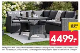 Rusta Loungeset Nice erbjuda