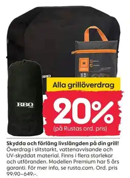 Rusta Skydda och förläng livslängden på din grill! erbjuda