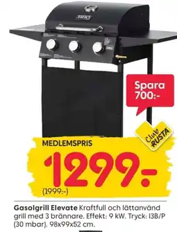 Rusta Gasolgrill Elevate erbjuda