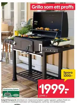 Rusta Kolgrill Pampas XL erbjuda