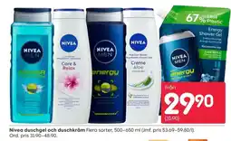 Rusta Nivea duschgel och duschkräm erbjuda