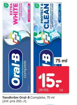 Rusta Tandkräm Oral-B erbjuda