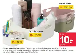 Rusta Öppen förvaringslåda erbjuda