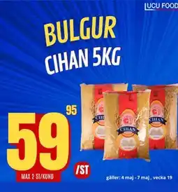 Lucu Food BULGUR CIHAN 5KG erbjuda