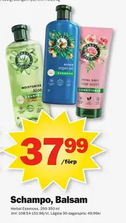 Pekås Schampo, Balsam erbjuda