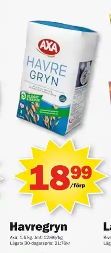 Pekås Havregryn erbjuda
