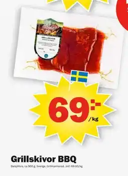 Pekås Grillskivor BBQ erbjuda