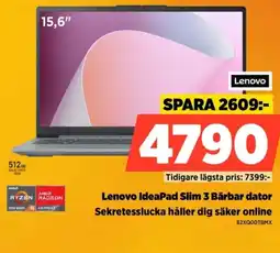 Power Lenovo ideapad slim 3 bärbar dator sekretesslucka håller dig säker online erbjuda