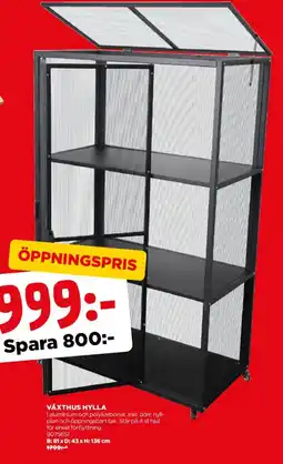 Jem&Fix Växthus hylla erbjuda