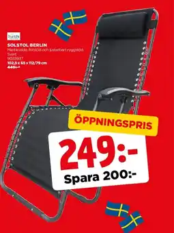 Jem&Fix Solstol berlin erbjuda