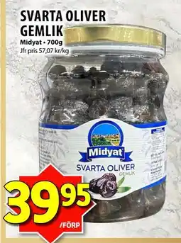 Matvärlden Tensta SVARTA OLIVER GEMLIK erbjuda