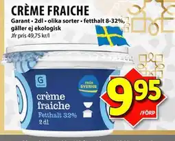 Matvärlden Tensta CRÈME FRAICHE erbjuda