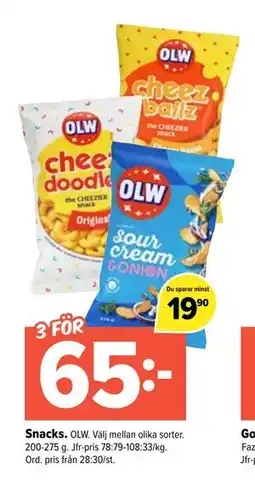 Coop Extra Snacks erbjuda