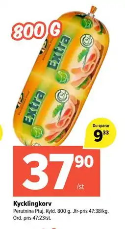 Coop Extra Kycklingkorv erbjuda