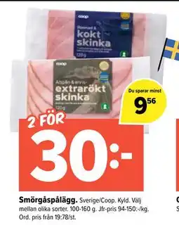 Coop Extra Smörgåspålägg erbjuda