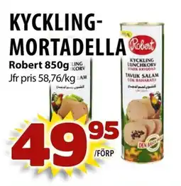 Matvärlden Tensta ROBERT Kyckling- mortadella erbjuda