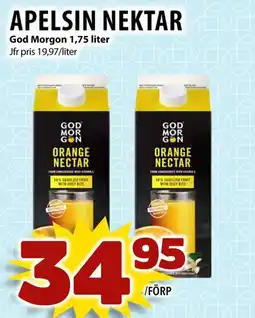 Matvärlden Tensta GOD MORGON Apelsin nektar erbjuda