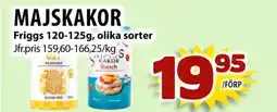 Matvärlden Tensta FRIGGS Majskakor erbjuda
