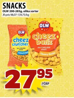 Matvärlden Tensta OLW Snacks erbjuda
