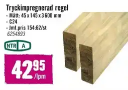 Hornbach Tryckimpregnerad regel erbjuda