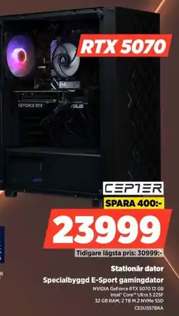 Power Cepter stationär dator specialbyggd e-sport gamingdator erbjuda