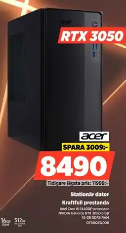 Power Acer stationär dator kraftfull prestanda erbjuda