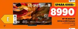 Power Lg 65" 4k smart tv 120 hz & amd freesync erbjuda