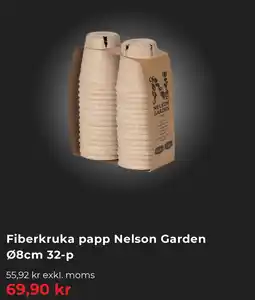 Granngården Fiberkruka papp Nelson Garden Ø8 cm-32-p erbjuda