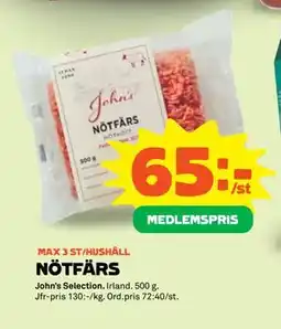 Stora Coop NÖTFÄRS, Medlemspris erbjuda