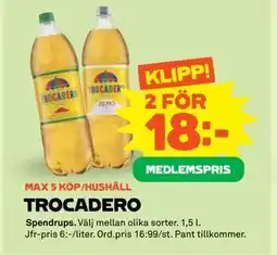 Stora Coop TROCADERO, Medlemspris erbjuda
