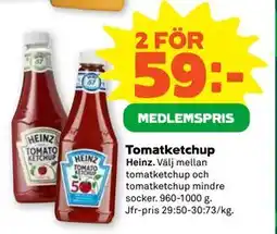Stora Coop Tomatketchup, Medlemspris erbjuda