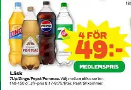 Stora Coop Läsk, Medlemspris erbjuda